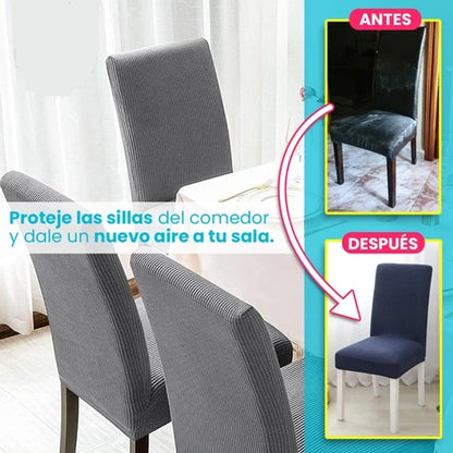 TRANSFORMA Y PROTEJE TUS SILLAS CON ELASTICOVER X2, X4, X6